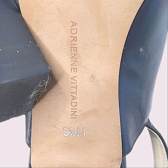 Adrienne Vittadini Strappy Black Leather Sandals size 9.5 - Picture 9 of 12